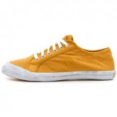 Le Coq Sportif Chaussure Deauville Summer Mixte Jaune - Chaussures Baskets Basses Femme Paris